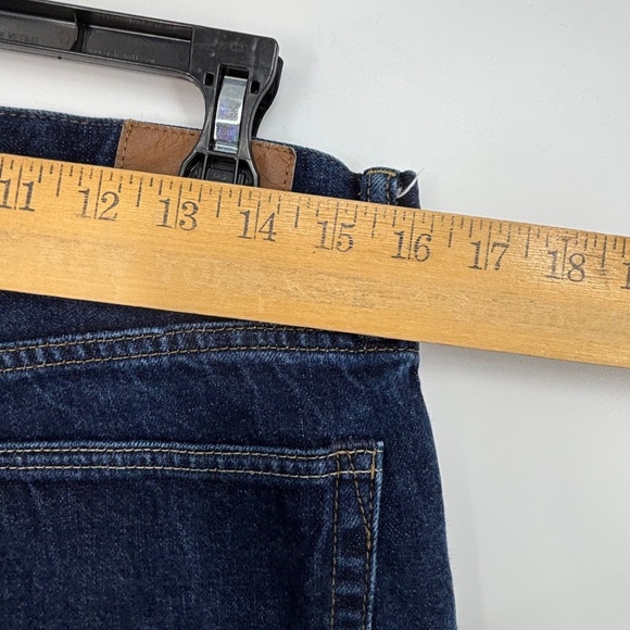 Gap 1969 Mens 32 Waist by 32 Length Jeans Straight Leg Mid Rise Dark Blue 5 PKT - Picture 8 of 10